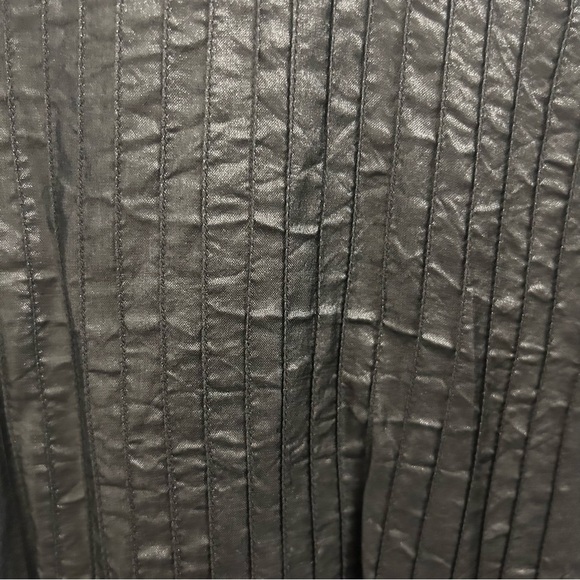 Eileen Fisher Silk Button Down Tunic small black gray - Picture 5 of 10